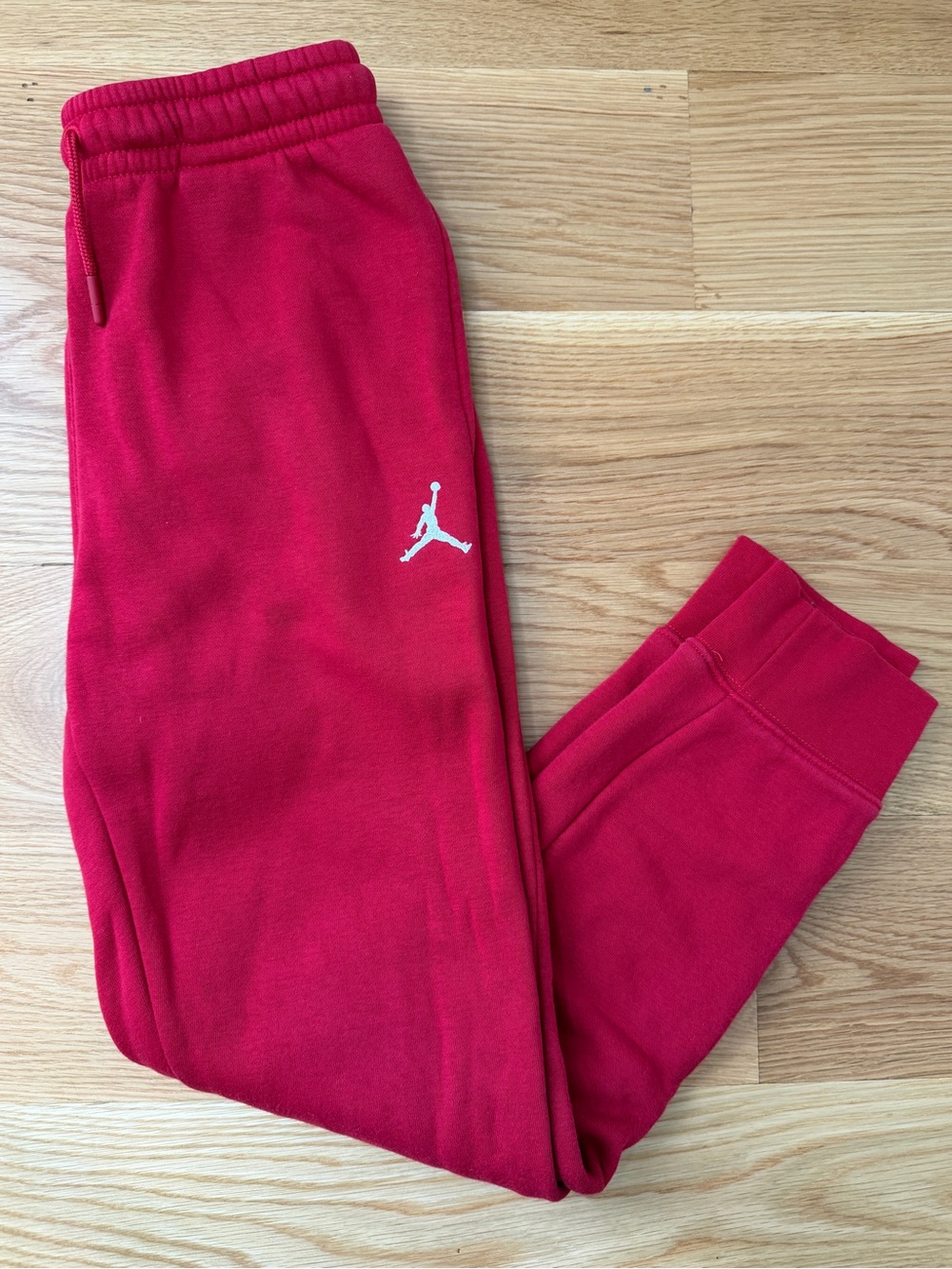 Jordan Boys' Red Fleece Jogger Pants